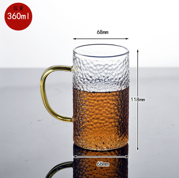 熱賣【1個】玻璃酒杯水杯（貨號：GZ錘紋杯）