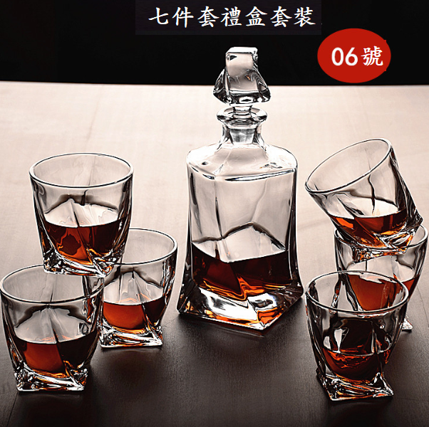 爆款玻璃威士忌杯壺套裝（貨號：003七件套）