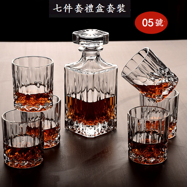 爆款玻璃威士忌杯壺套裝（貨號：007七件套）