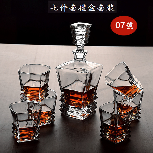 爆款玻璃威士忌杯壺套裝（貨號：010七件套）