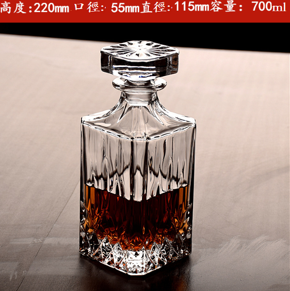 爆款【1個】玻璃威士忌酒瓶（貨號：007酒瓶 ）