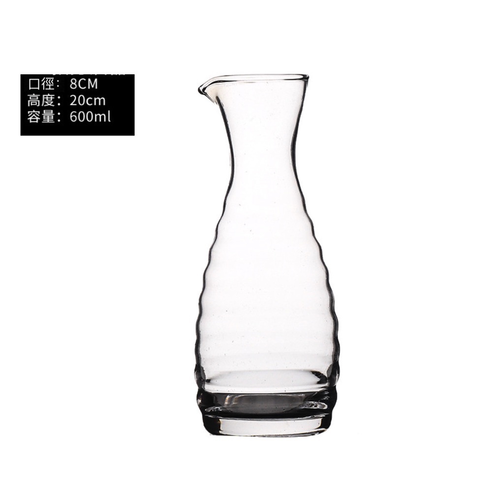爆款白酒分酒器紅酒洋酒水晶玻璃醒酒器 酒樽 飲料瓶 飲料儲存瓶空瓶（B3款分酒器600ml-【2個裝】）