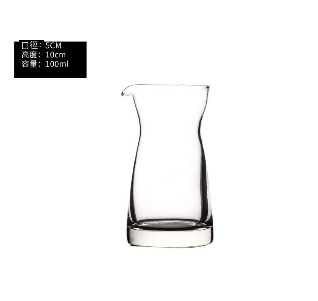爆款白酒分酒器紅酒洋酒水晶玻璃醒酒器 酒樽 飲料瓶 飲料儲存瓶空瓶（C2款分酒器100ml-【2個裝】）