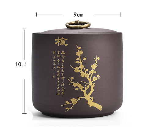 爆款茶葉罐（紫砂茶葉罐（梅））