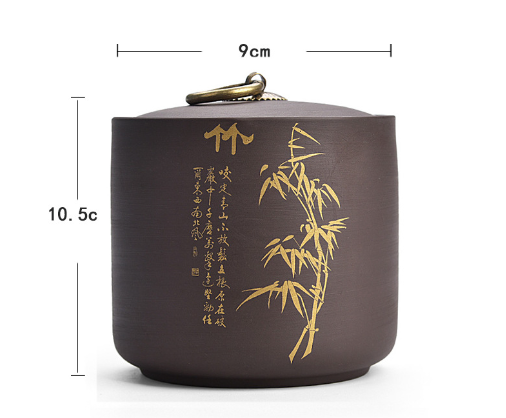 爆款茶葉罐（紫砂茶葉罐（竹）