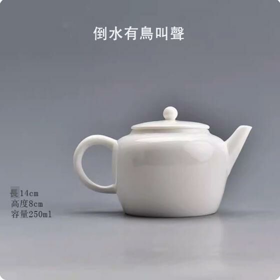 Popular ceramic teapot (white porcelain beauty pot·Fengming)