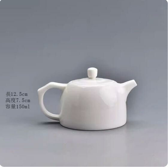 Popular ceramic teapot (white porcelain well railing teapot)