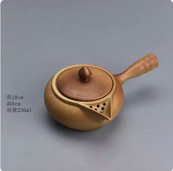 Popular ceramic teapot (Beauty side handle teapot)