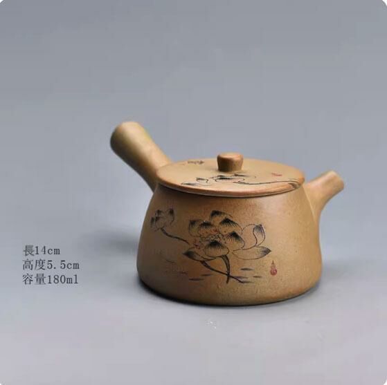Popular ceramic teapot (cool pottery Qingyun side-handled teapot)