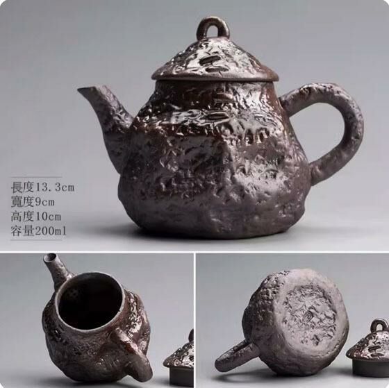 Popular kiln-turned ceramic teapot teapot (water chestnut nail pot)