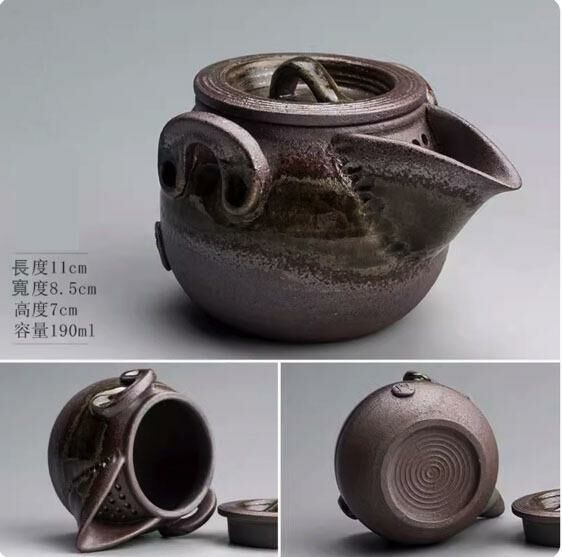 Popular kiln-turned ceramic teapot (Qingshui Xinyue hand-grabbed teapot)