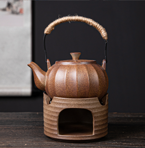 Popular teapot (firewood-pumpkin teapot + tea warm stove)