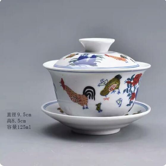 Popular Kung Fu tea set and bowl (chicken bowl with lid)