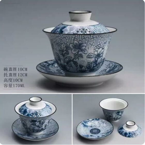 Popular Kung Fu Tea Set and Tea Bowl (Wanfu Gaiwan)