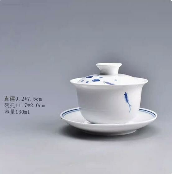 Popular Kung Fu Tea Set Tea Bowl (Suffering Fish Gaiwan)