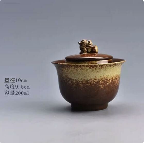 Popular Kung Fu Tea Set Tea Bowl (Lion Gaiwan)