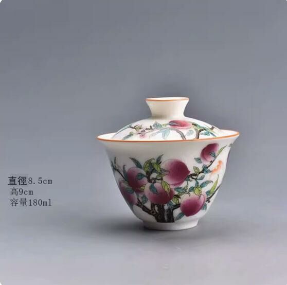 Popular Kung Fu tea set and bowl (Nine Peach Covered Bowl)