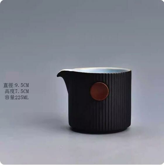 Hot style tea dispenser fair cup (button cup·black)