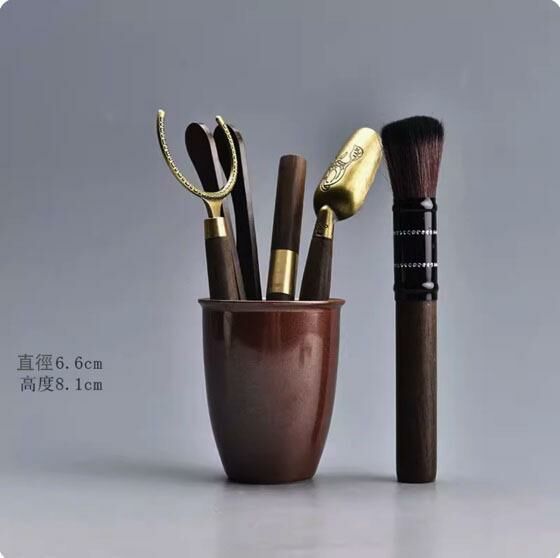 爆款功夫茶具套裝(窯變楓葉紅六君子)
