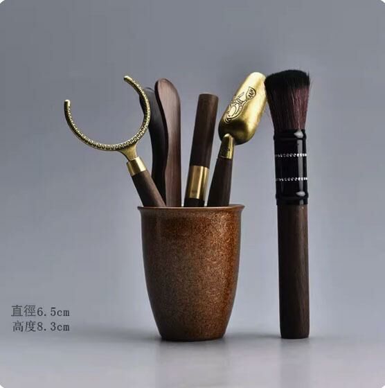 爆款功夫茶具套裝(窯變楓葉色六君子升級款)