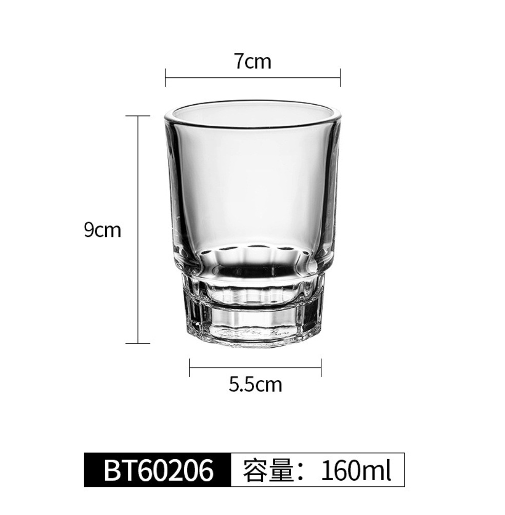 熱賣八角杯啤酒杯 加厚威士卡杯 洋酒杯（BT60206啤酒杯-【2個裝】）