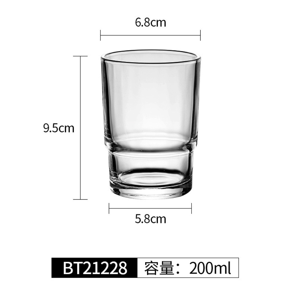 熱賣八角杯啤酒杯 加厚威士卡杯 洋酒杯（BT21228啤酒杯-【2個裝】）