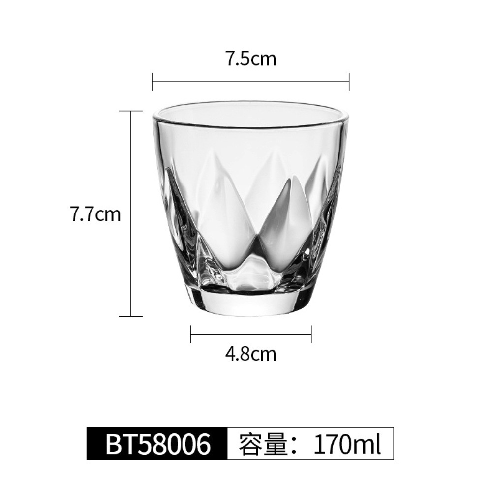熱賣八角杯啤酒杯 加厚威士卡杯 洋酒杯（BT58006啤酒杯-【2個裝】）