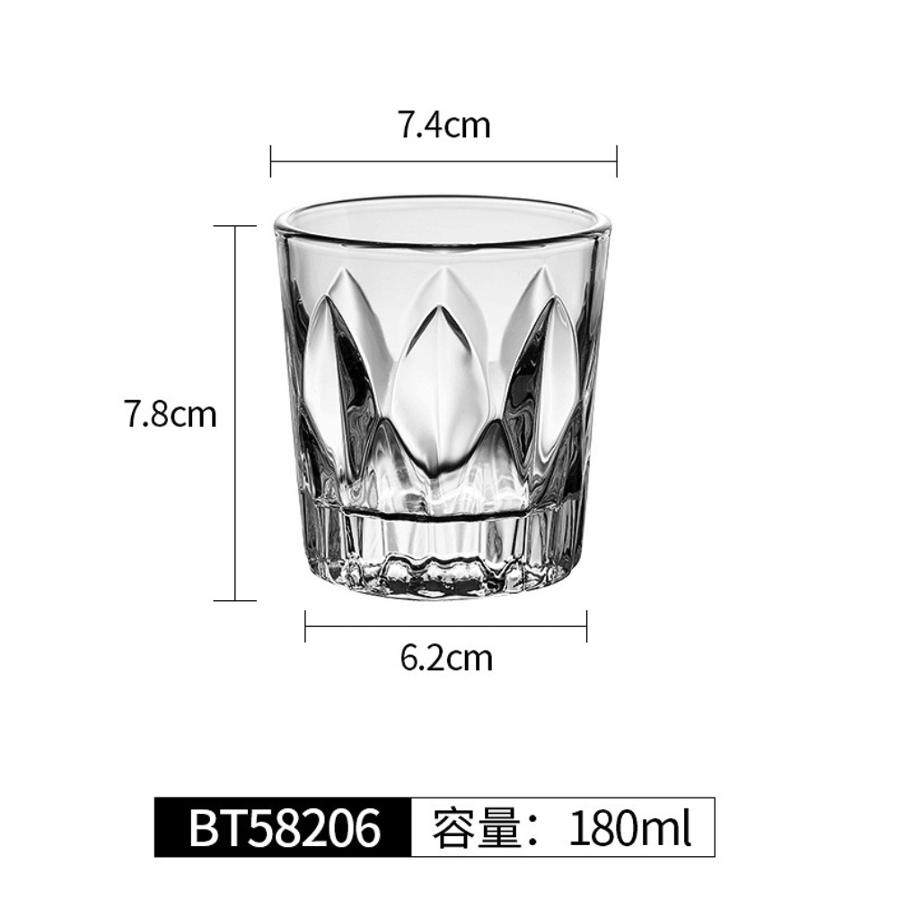 熱賣八角杯啤酒杯 加厚威士卡杯 洋酒杯（BT58206啤酒杯-【2個裝】）