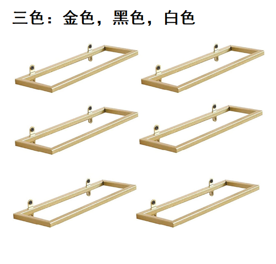 熱推上牆紅酒展示架置物收納架（白色，27*9*1cm）