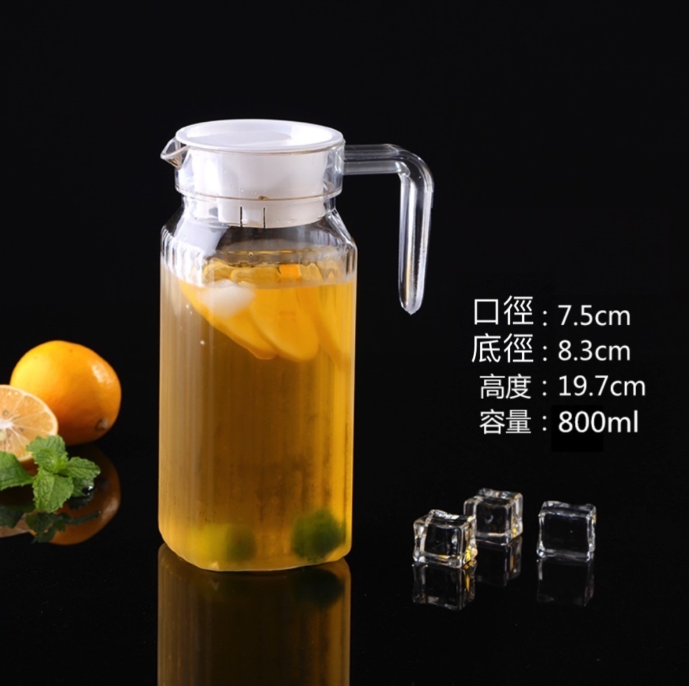 Popular acrylic PC jug for household plastic cold water bottle (No. 3 PC juice jug - [2 pieces])