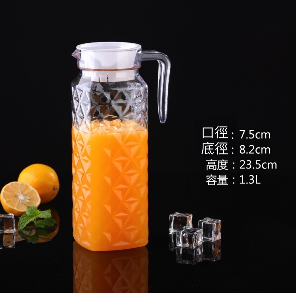 Popular acrylic PC jug for household plastic cold water bottle (No. 6 PC juice jug - [2 pieces])