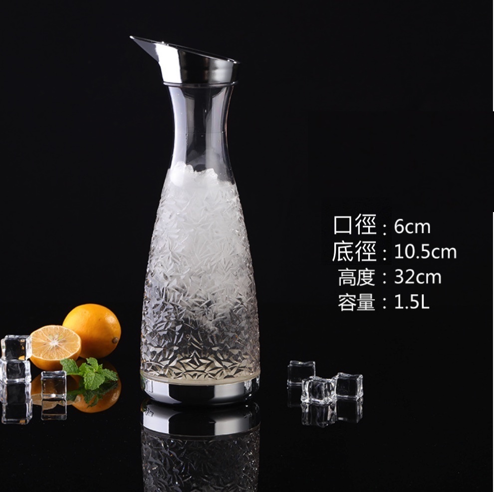 Popular acrylic PC jug for household plastic cold water bottle (No. 15 PC juice jug - [2 pieces])