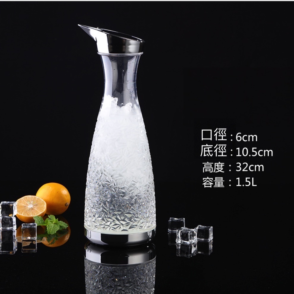 Popular acrylic PC jug for household plastic cold water bottle (No. 14 PC juice jug - [2 pieces])