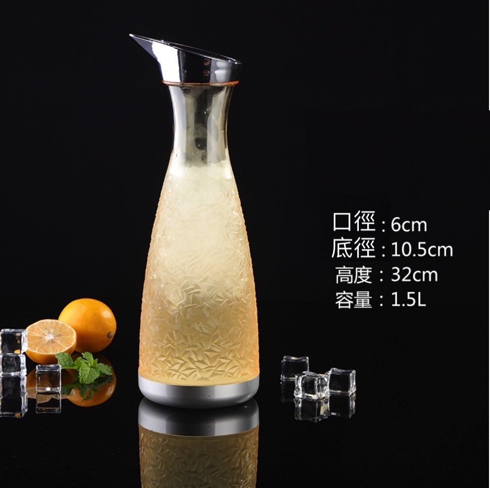 Popular acrylic PC jug for household plastic cold water bottle (No. 17 PC juice jug - [2 pieces])