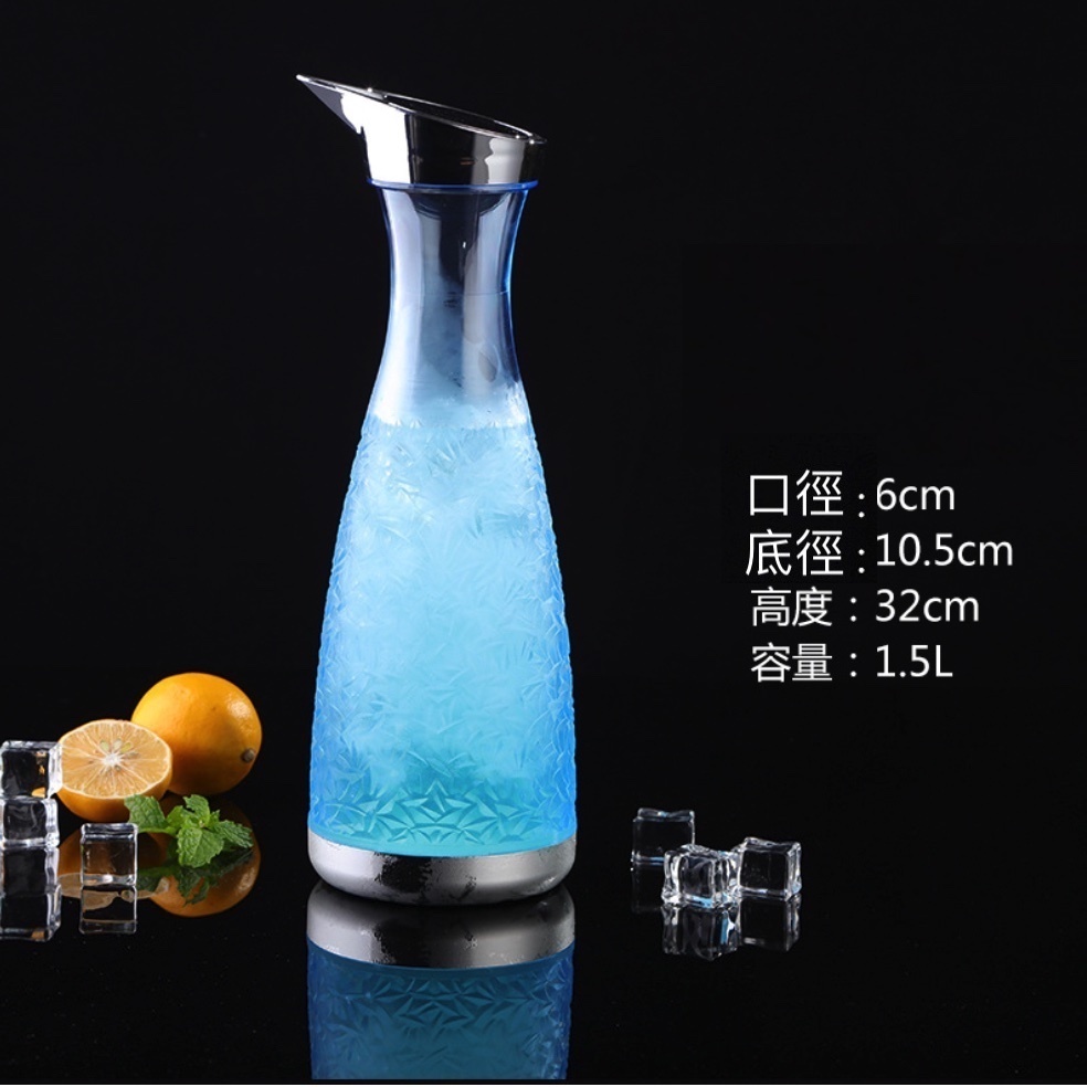 Popular acrylic PC jug for household plastic cold water bottle (No. 13 PC juice jug - [2 pieces])