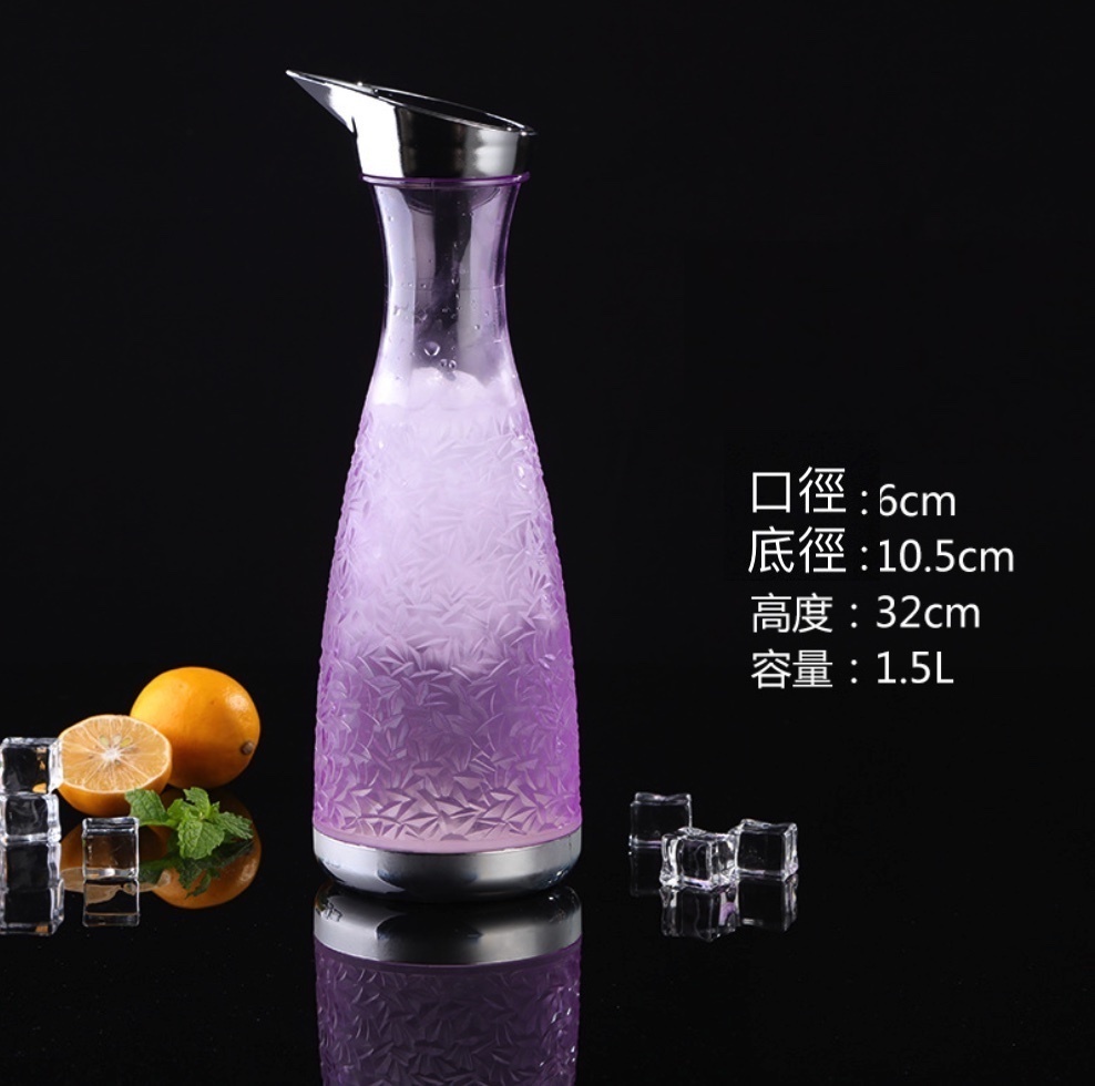 Popular acrylic PC jug for household plastic cold water bottle (No. 16 PC juice jug - [2 pieces])