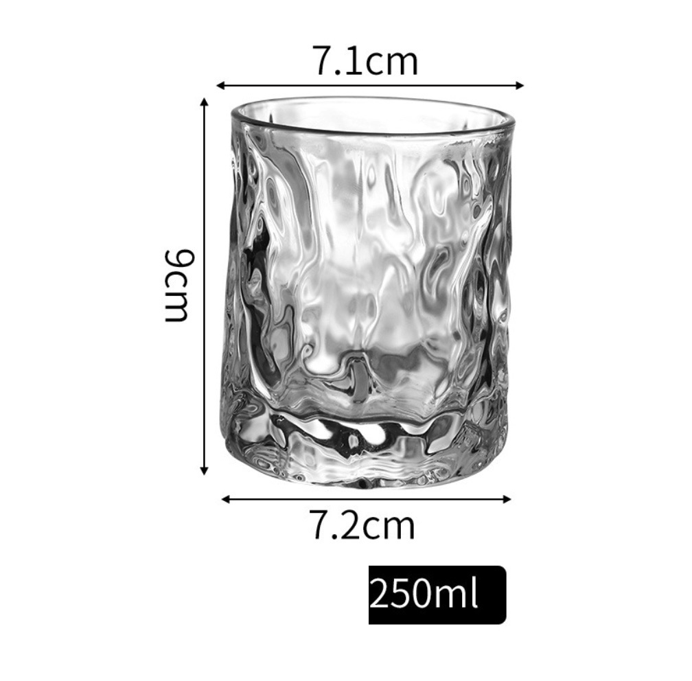 爆款樹紋杯子簡約清新森系磨砂水杯（樹紋杯透明-250ml-【2個裝】）