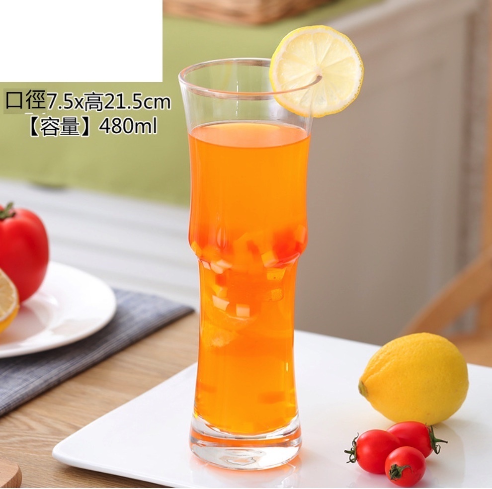 爆款玻璃杯子果汁杯冷飲甜品奶茶杯 奶昔杯 水杯（20號杯-【2個裝】）