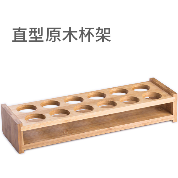 熱推【1個】酒杯竹架（規格：12孔竹杯架2*6）