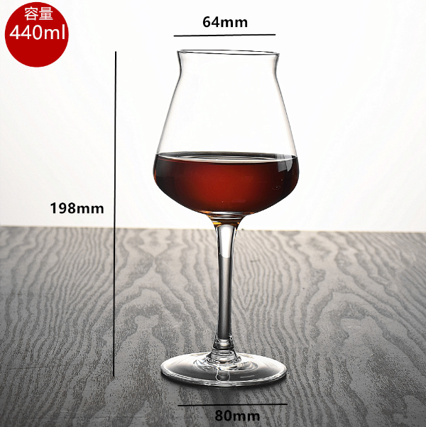 新款【1個】水晶玻璃高腳杯（貨號/容量：人工吹制440ml）