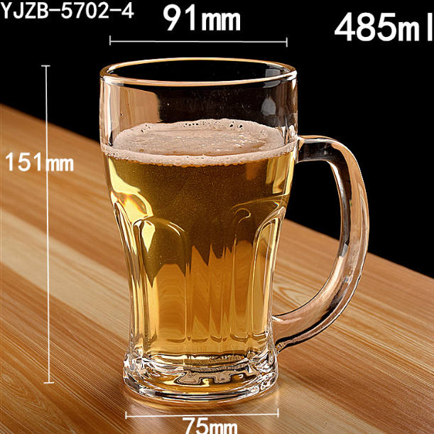 熱賣【1個】玻璃啤酒杯（貨號：YJZB-5702-4）