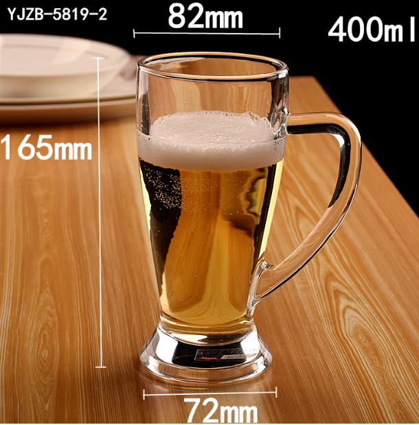 熱賣【1個】玻璃啤酒杯（貨號： YJZB-5819-2）
