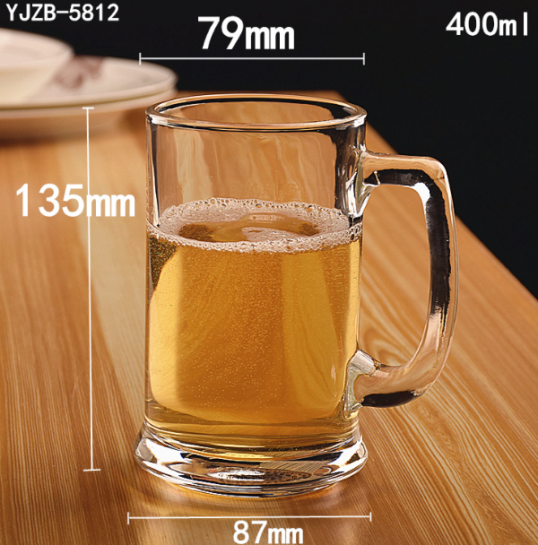 熱賣【1個】玻璃啤酒杯（貨號： YJZB-5812）