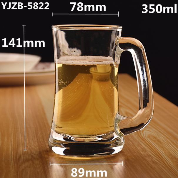 熱賣【1個】玻璃啤酒杯（貨號：YJZB-5822）
