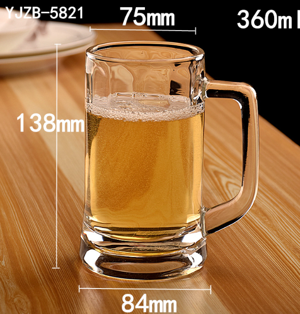 熱賣【1個】玻璃啤酒杯（貨號：YJZB-5821）