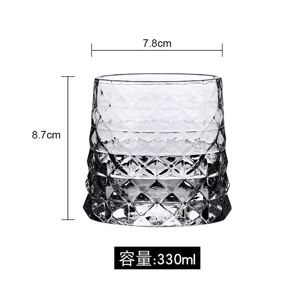爆款古典杯 威士卡杯 洋酒杯 啤酒杯（矮款大號330ml-【2個裝】）