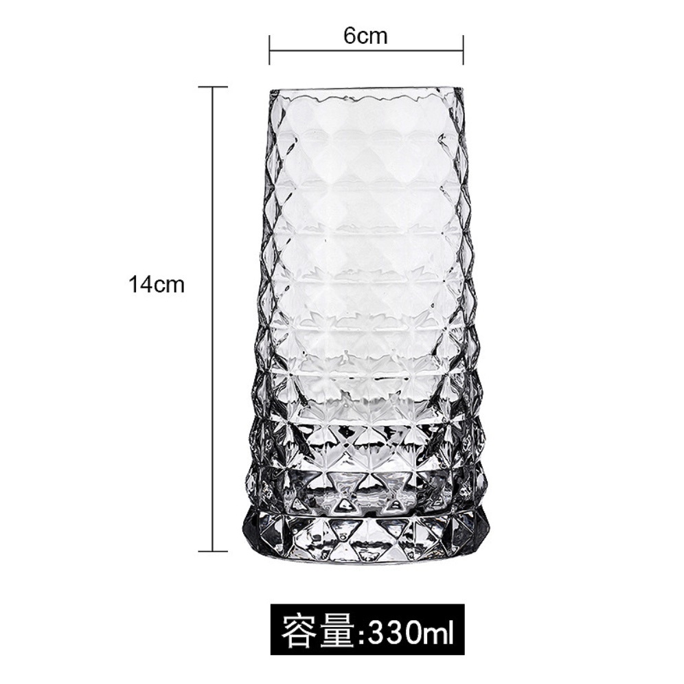 爆款古典杯 威士卡杯 洋酒杯 啤酒杯（高款小號330ml-【2個裝】）