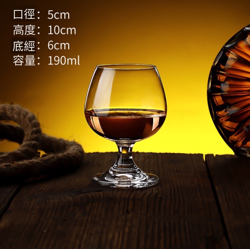 新款水晶冷切口玻璃威士卡酒杯 洋酒杯（1906水晶冷切口190ml-【2個裝】）