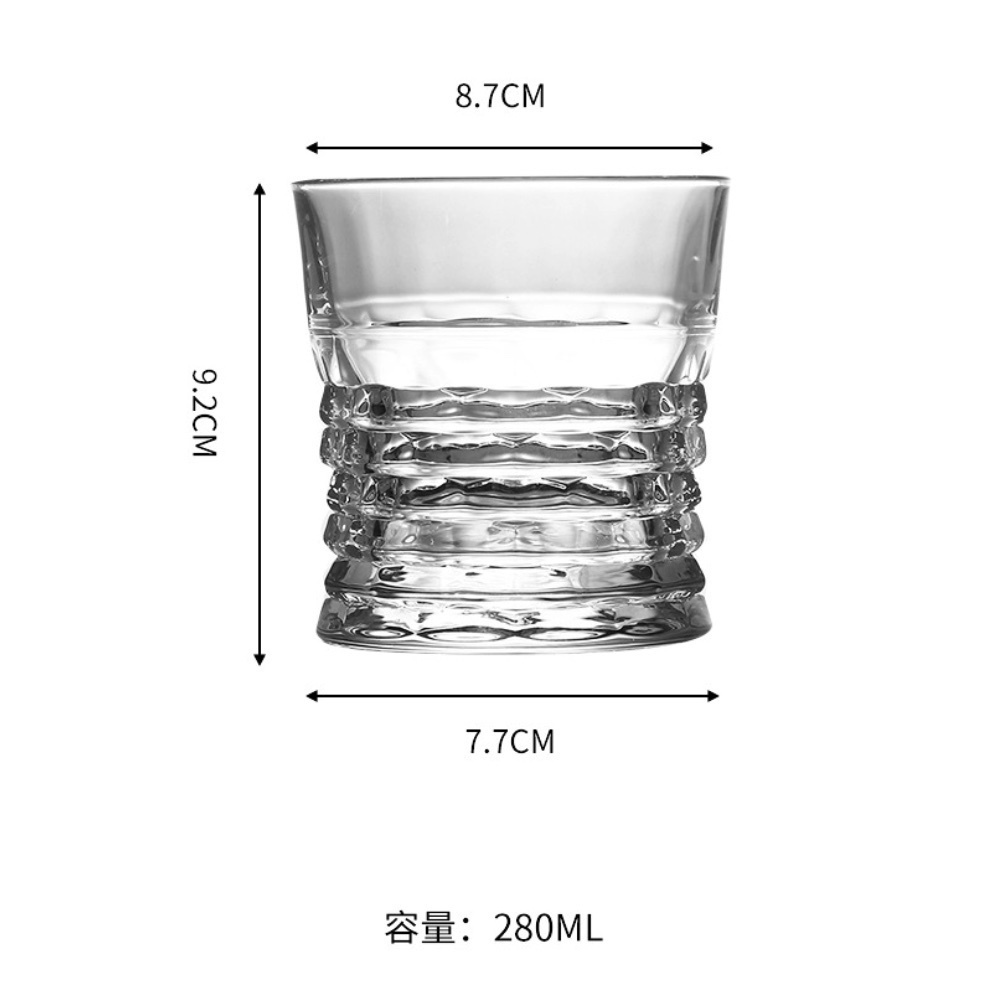 熱賣水晶玻璃古典威士卡酒杯 洋酒杯（高升威士卡杯-【2個裝】）