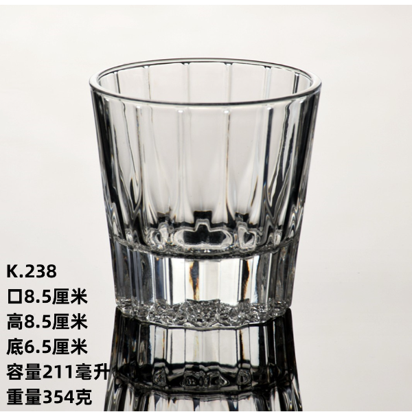 熱賣【1只】彩色玻璃洋酒杯(透明)